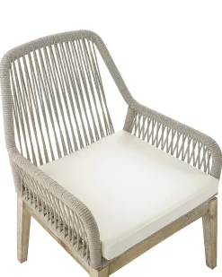 Hot Beliani Set di 2 sedie da giardino con cuscini OLBIA Bianco sporco Beige