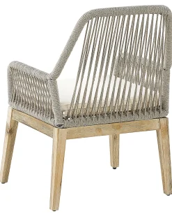 Hot Beliani Set di 2 sedie da giardino con cuscini OLBIA Bianco sporco Beige