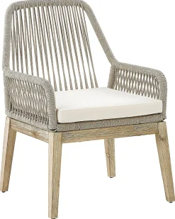 Hot Beliani Set di 2 sedie da giardino con cuscini OLBIA Bianco sporco Beige