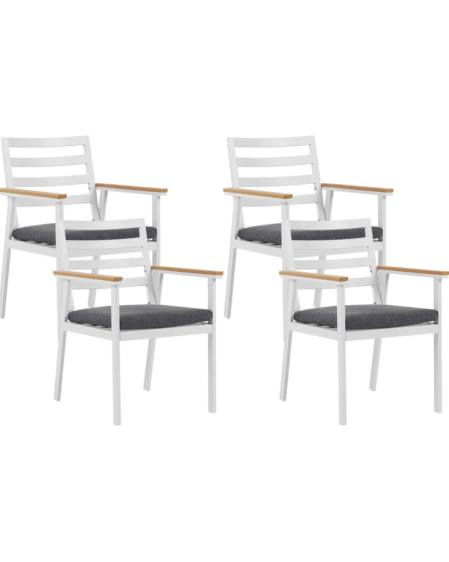 Outlet Beliani CAVOLI Metallo Grigio Bianco Grigio Marrone