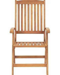 Beliani JAVA Legno d'acacia Blu Blu Marrone