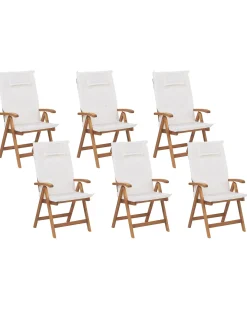 Discount Beliani JAVA Legno d'acacia Bianco sporco Bianco Marrone