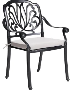 Beliani ANCONA Metallo Nero Beige Nero