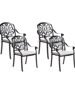 Beliani ANCONA Metallo Nero Beige Nero