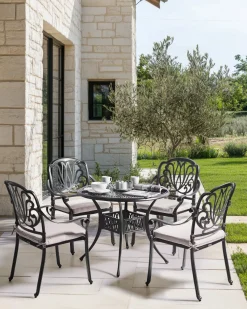 Beliani ANCONA Metallo Nero Beige Nero