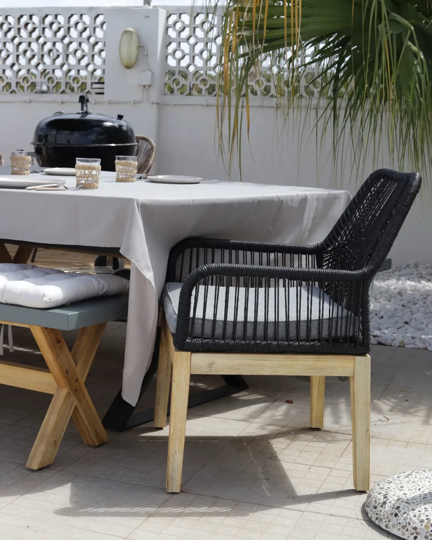 Best Beliani OLBIA Materiale sintetico Nero Grigio Marrone Nero