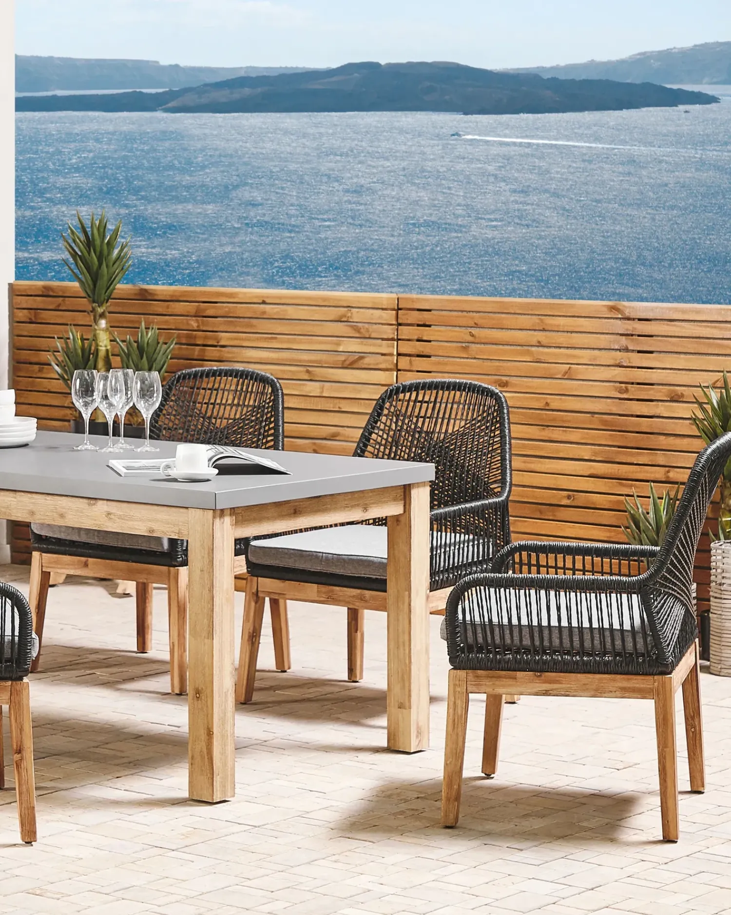 Best Beliani OLBIA Materiale sintetico Nero Grigio Marrone Nero