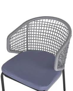 Clearance Beliani PALMI Metallo Grigio Grigio Nero