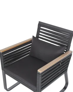 Sale Beliani CANETTO Metallo Nero Marrone Nero