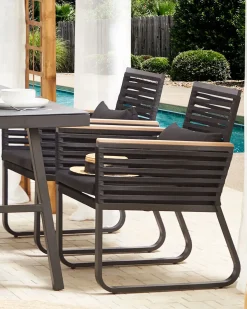 Sale Beliani CANETTO Metallo Nero Marrone Nero