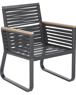 Sale Beliani CANETTO Metallo Nero Marrone Nero