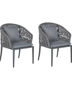Discount Beliani LIPARI Metallo Grigio