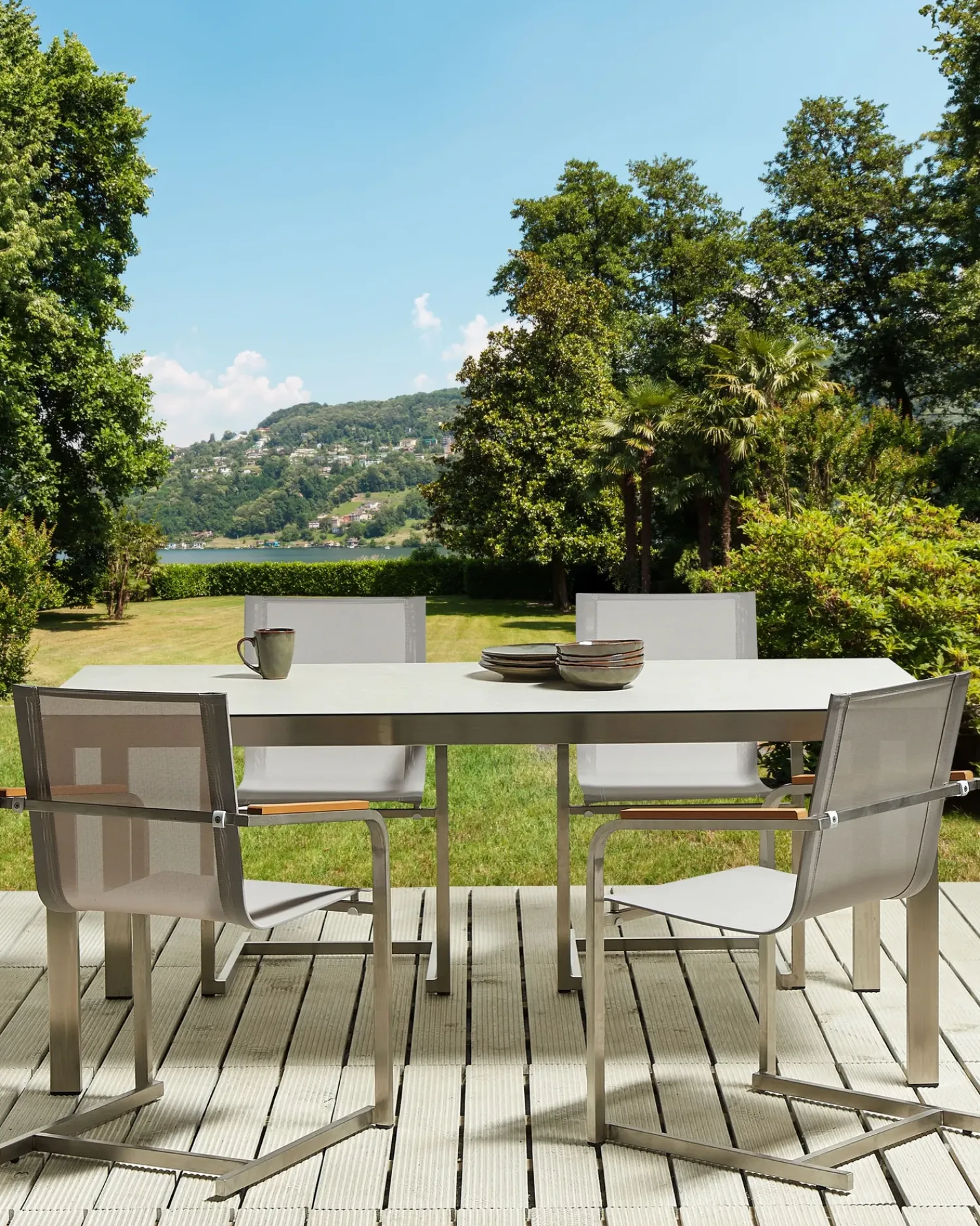 Best Beliani COSOLETO Acciaio inox Beige Beige Argento