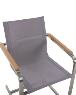 Beliani COSOLETO Acciaio inox Grigio Argento Grigio