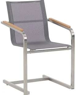 Beliani COSOLETO Acciaio inox Grigio Argento Grigio