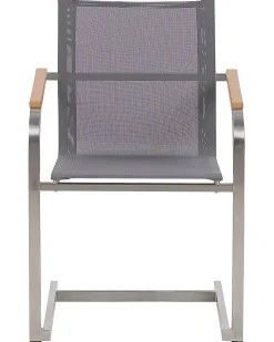 Beliani COSOLETO Acciaio inox Grigio Argento Grigio