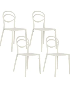 Discount Beliani Set di 4 sedie da giardino COVOLO sporco Bianco