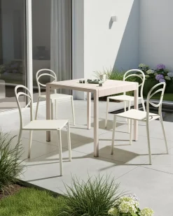 Discount Beliani Set di 4 sedie da giardino COVOLO sporco Bianco