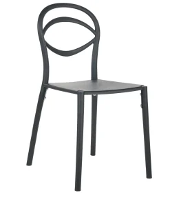 New Beliani Set di 4 sedie da giardino COVOLO Nero
