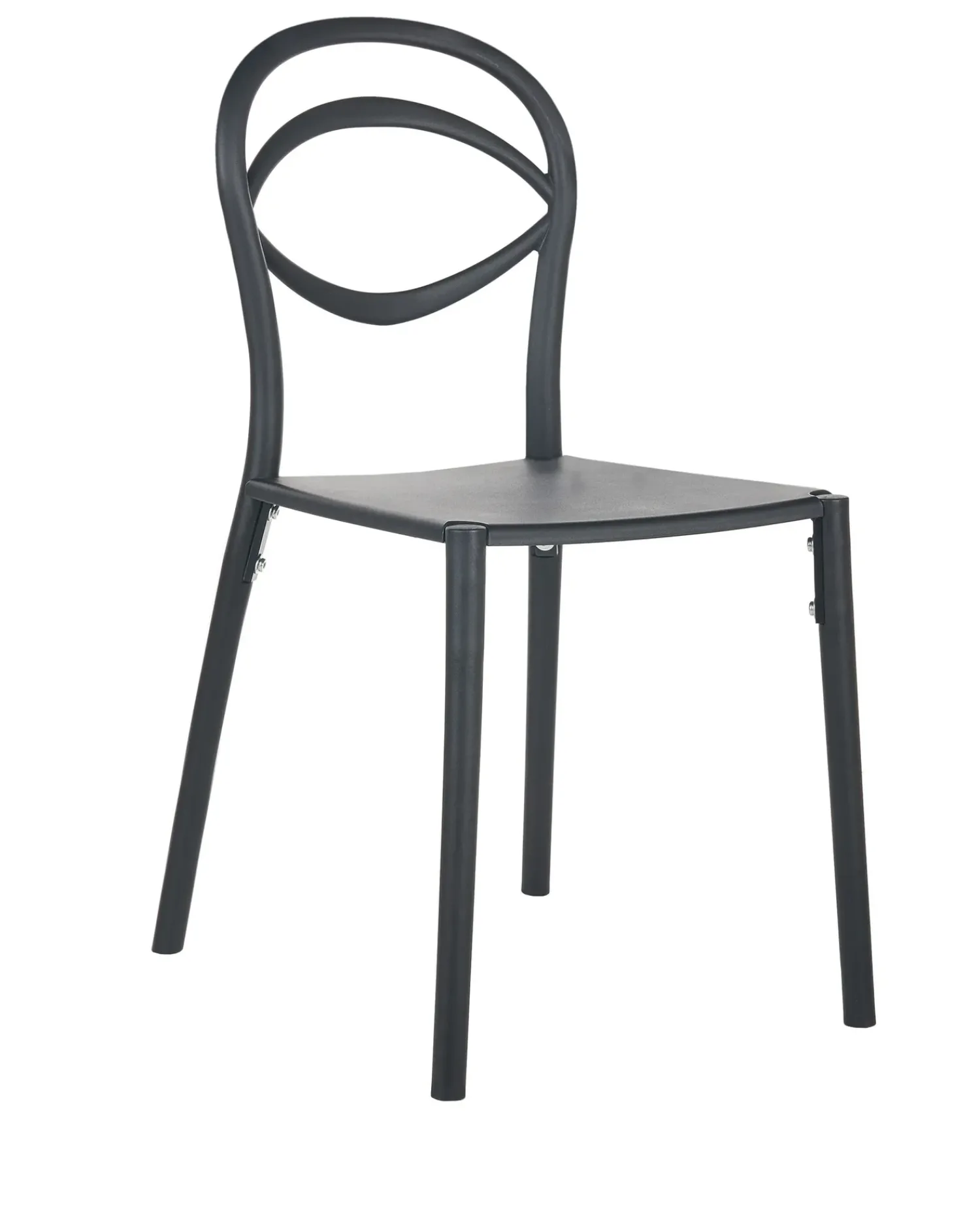 New Beliani Set di 4 sedie da giardino COVOLO Nero