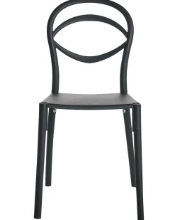 New Beliani Set di 4 sedie da giardino COVOLO Nero