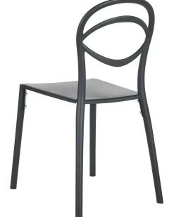New Beliani Set di 4 sedie da giardino COVOLO Nero