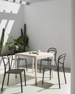 New Beliani Set di 4 sedie da giardino COVOLO Nero