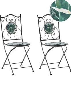 Discount Beliani COZZANA Metallo Nero Nero Verde
