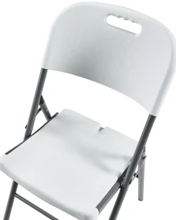 New Beliani CUGNOLI Pieghevole Bianco Bianco Argento