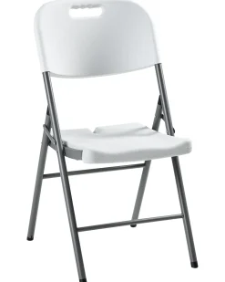 New Beliani CUGNOLI Pieghevole Bianco Bianco Argento