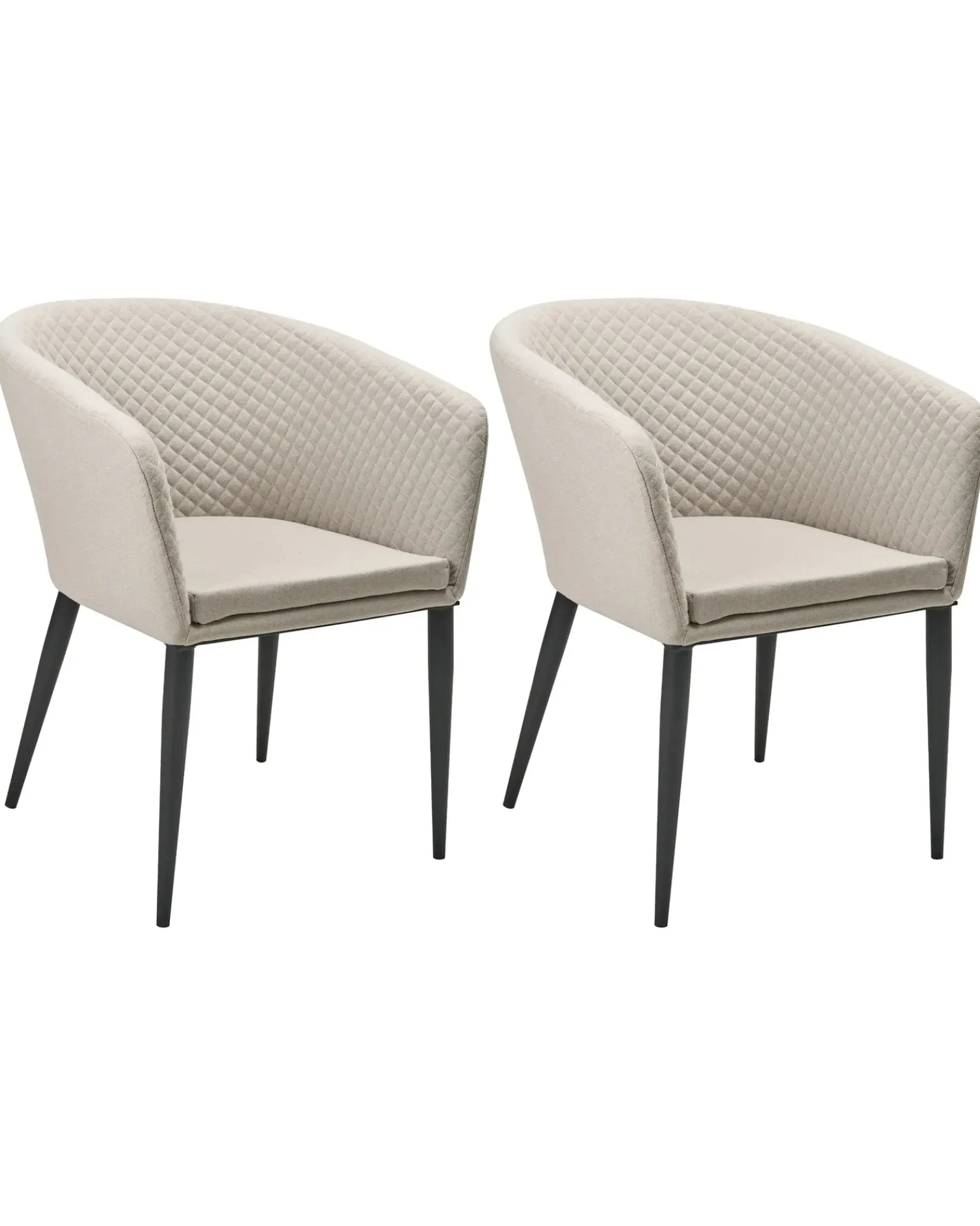 Hot Beliani Set di 2 sedie da giardino CURGOS Tessuto Beige Beige Nero