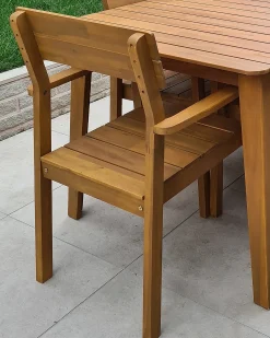 New Beliani FORNELLI Legno d'acacia Marrone