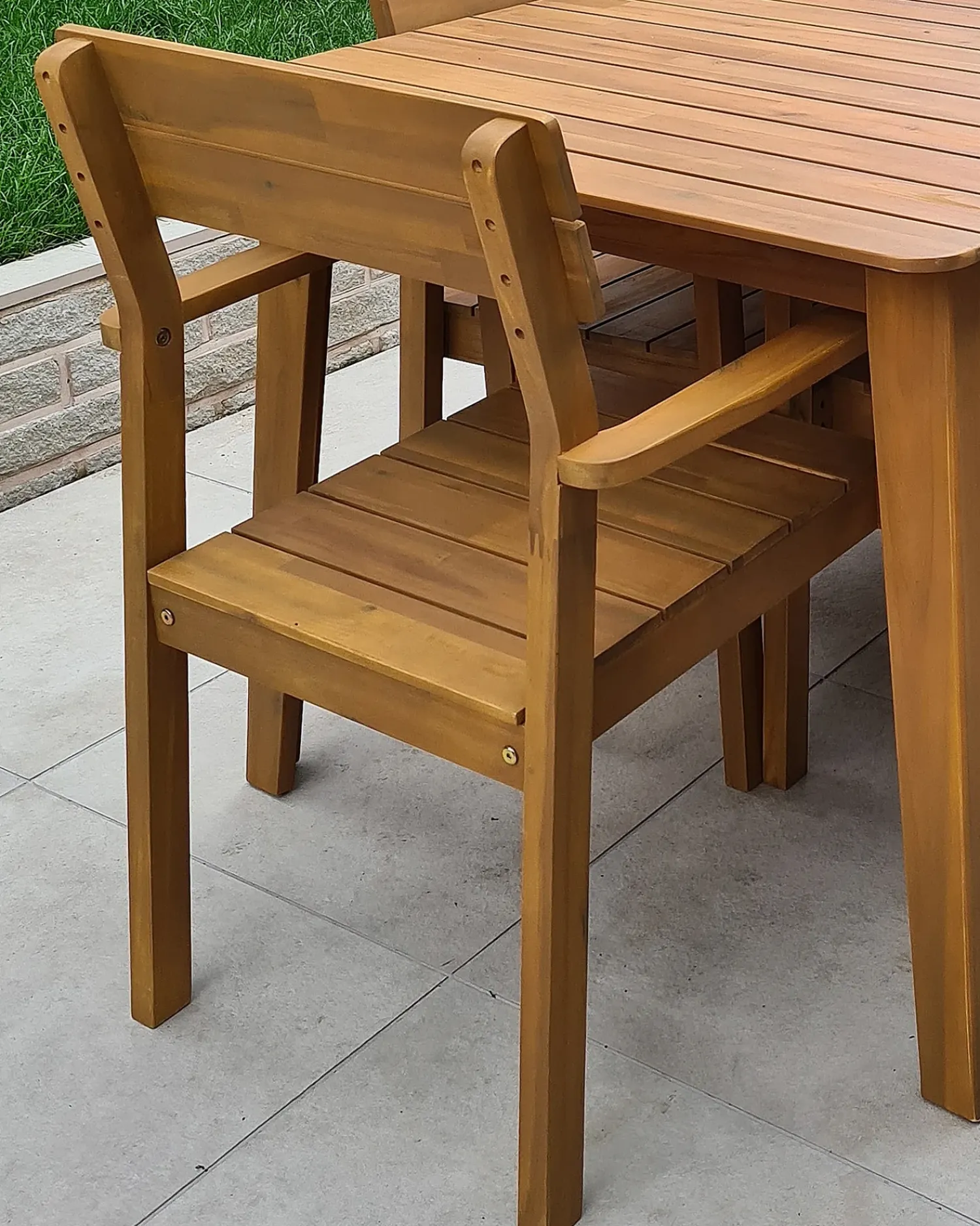 New Beliani FORNELLI Legno d'acacia Marrone