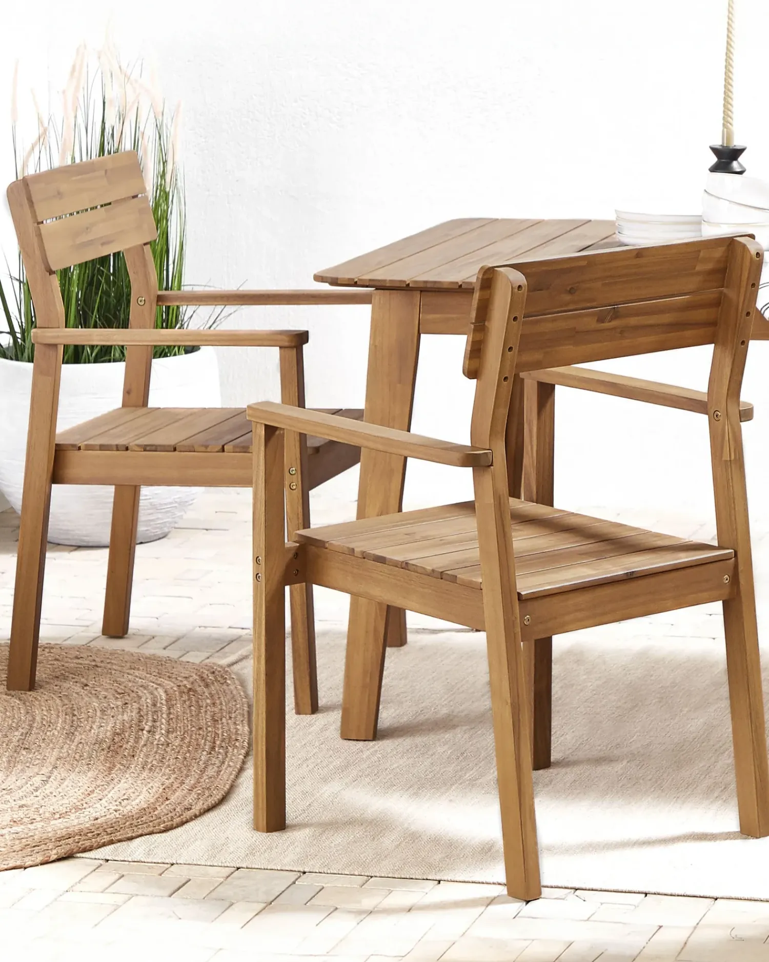 New Beliani FORNELLI Legno d'acacia Marrone