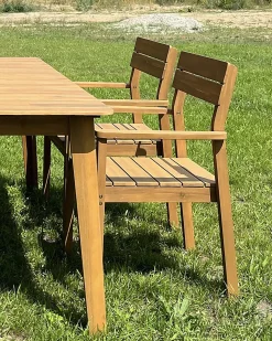 New Beliani FORNELLI Legno d'acacia Marrone