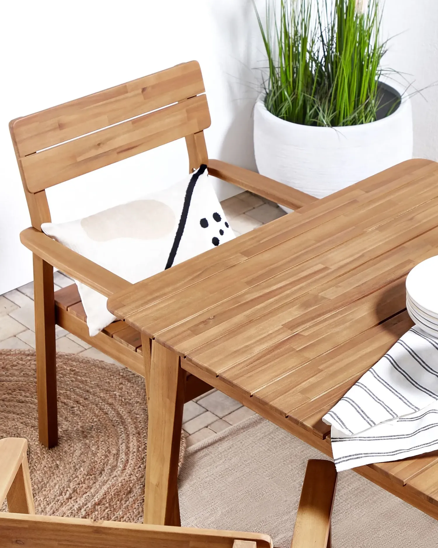 New Beliani FORNELLI Legno d'acacia Marrone