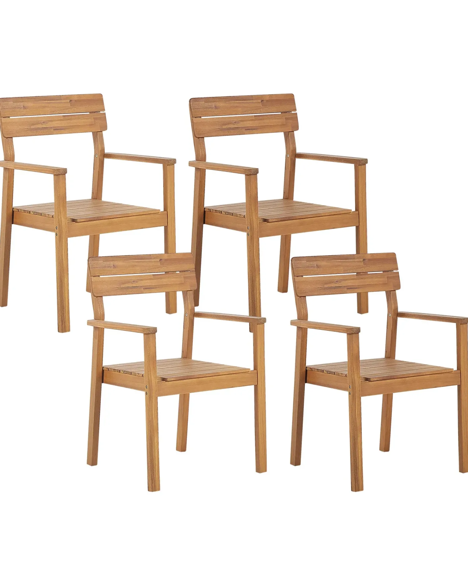New Beliani FORNELLI Legno d'acacia Marrone