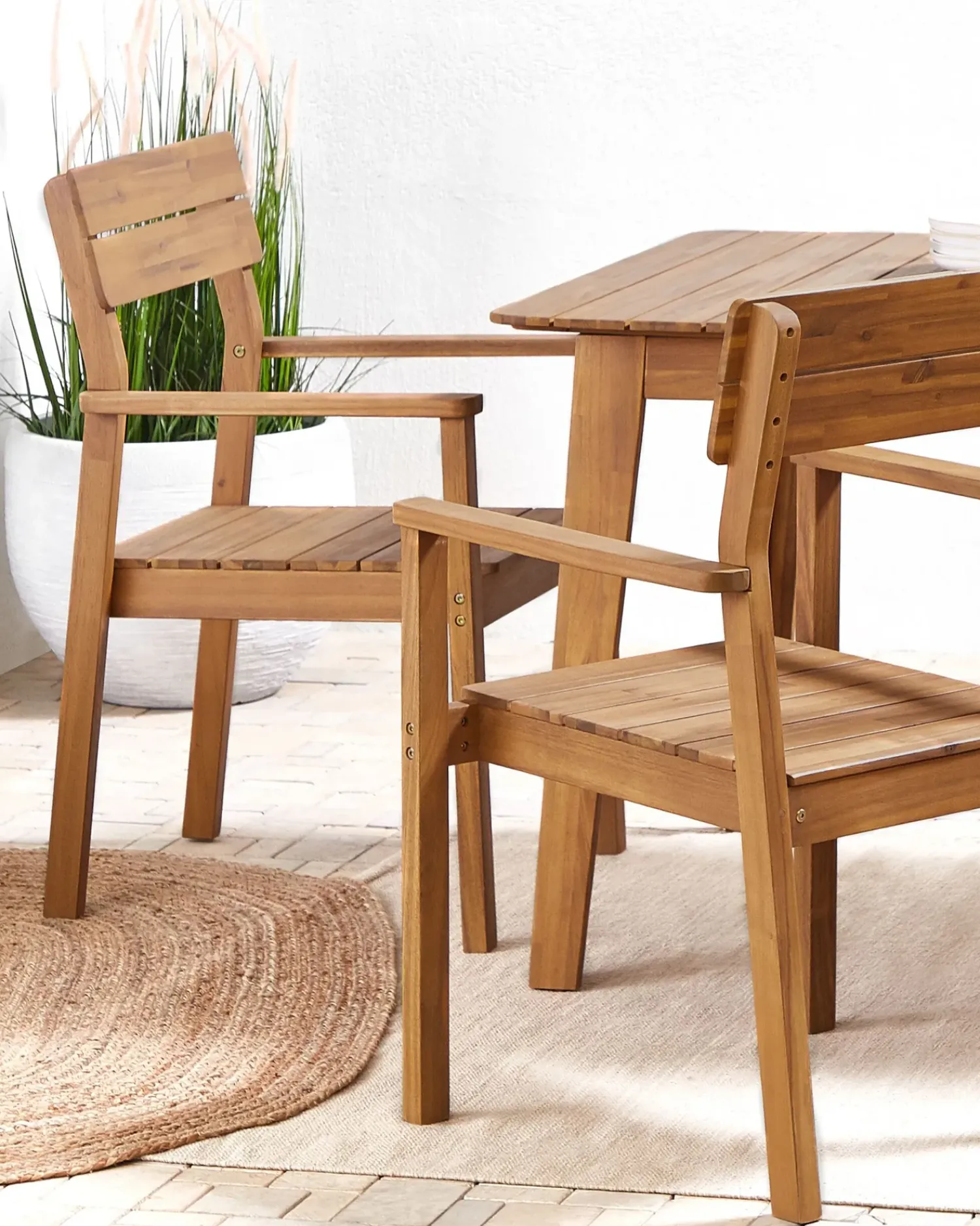 New Beliani FORNELLI Legno d'acacia Marrone