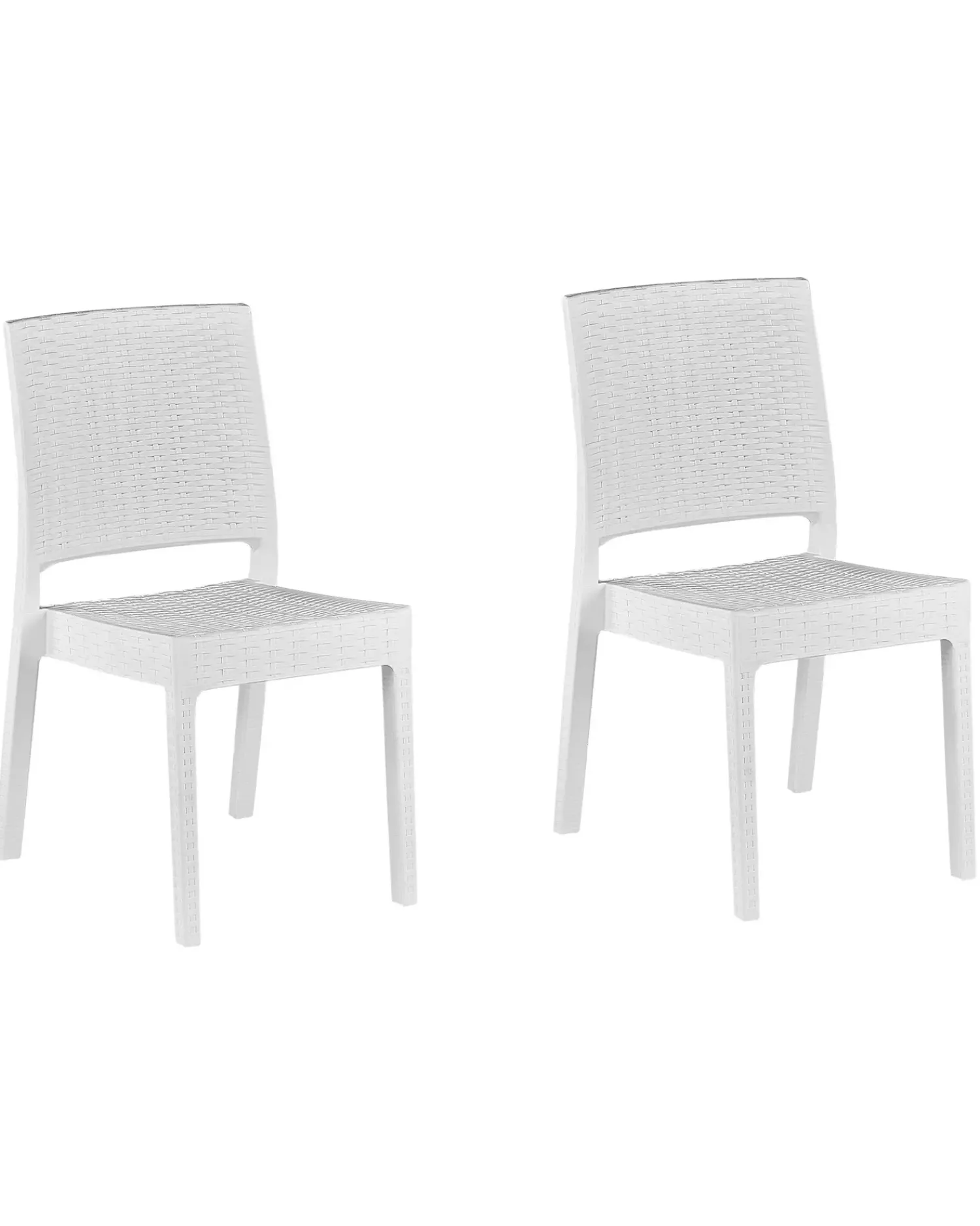 Outlet Beliani FOSSANO Materiale sintetico Bianco