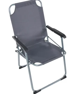 Discount Beliani Set di 4 sedie da giardino GALATSI Pieghevole Metallo Grigio Grigio Nero