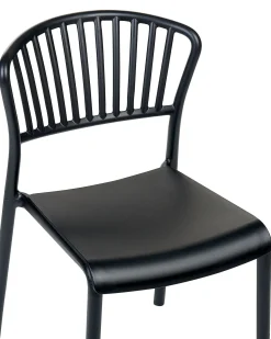Beliani Set di 4 sedie da giardino GELA Nero
