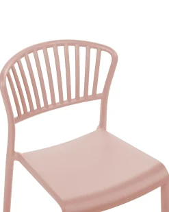 Clearance Beliani Set di 4 sedie da giardino GELA pastello Rosa