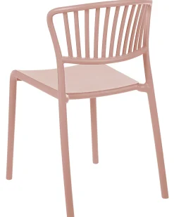 Clearance Beliani Set di 4 sedie da giardino GELA pastello Rosa