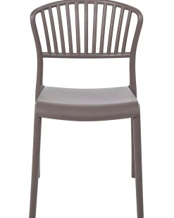 Outlet Beliani Set di 4 sedie da giardino GELA Tortora Beige