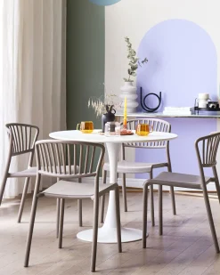 Outlet Beliani Set di 4 sedie da giardino GELA Tortora Beige