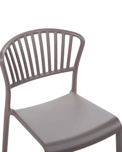 Outlet Beliani Set di 4 sedie da giardino GELA Tortora Beige