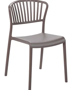 Outlet Beliani Set di 4 sedie da giardino GELA Tortora Beige