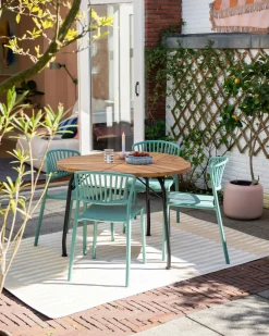 Discount Beliani Set di 4 sedie da giardino GELA menta Verde