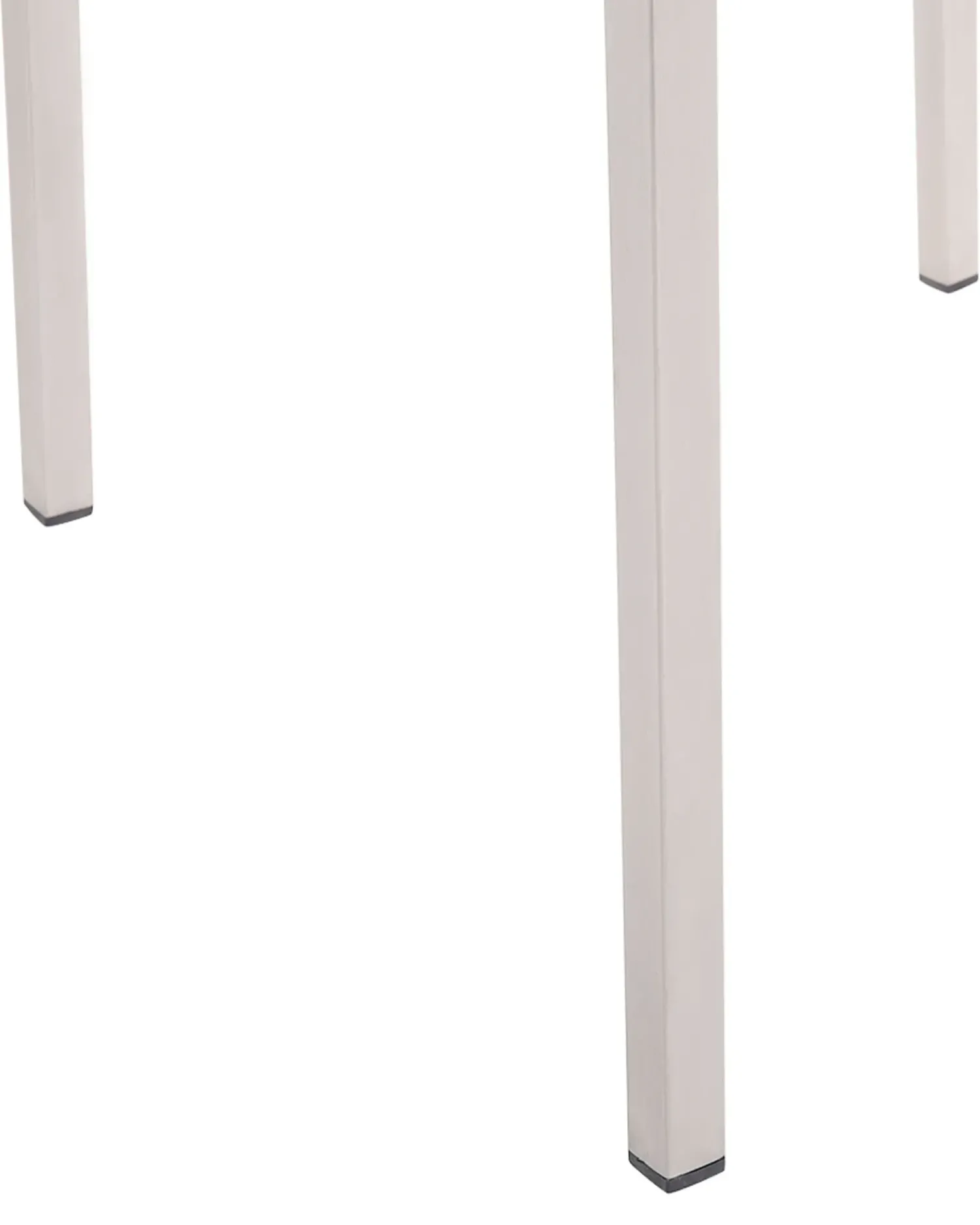 Sale Beliani Set di 4 sedie da giardino GROSSETO Acciaio inox Bianco Bianco Argento Marrone