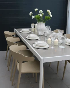 Online Beliani Set di 4 sedie da giardino GUBBIO sabbia Beige